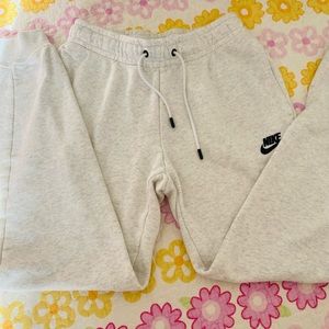 Nike white sweatpants